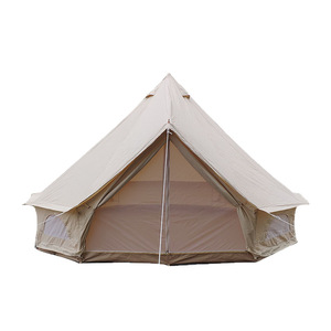 Tenda Glamping Moderna Stile Mongolo in Tessuto Oxford di Cotone Spesso, Impermeabile (3000mm+), Monostrato, Antivento, Quattro <span class=keywords><strong>Stagioni</strong></span> - Product Image 4
