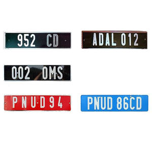 Plaques d'immatriculation en aluminium de voiture réfléchissantes à sublimation en relief personnalisées <span class=keywords><strong>des</strong></span> <span class=keywords><strong>Comores</strong></span> - Product Image 3