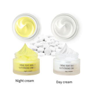 Crema Facial 2 en 1 de Día y Noche con Ácido Kójico y Vitamina E Súper Aclarante con Glutatión para Unificar el Tono de la Piel, Crema Antimperfecciones, Hidratante y Reparadora - Product Image 3