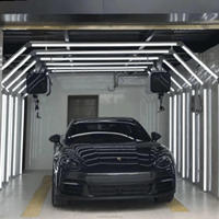 Tunnel lumineux à LED pour salle d'exposition de voitures et atelier de détail Feux de voiture Boîtier en aluminium Éclairage de la baie de service automobile
