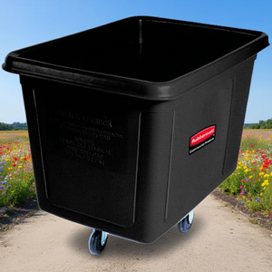 Bidone Rettangolare Rubbermaid 600 L Nero per Uso Commerciale - Product Image 3