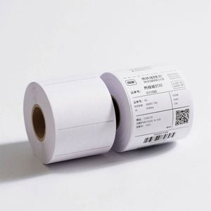 Custom 4x6 Inches Waterproof Adhesive Thermal Labels Barcode Direct Thermal <b>Stickers</b> <b>Paper</b> Material UV Printing Shipping Candle - Product Image 3