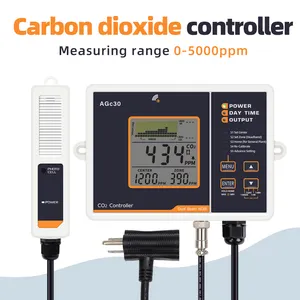 Monitor e controlador de dióxido de carbono americano de alta qualidade, sensor de CO2 diurno e noturno NDIR de canal duplo, medidor de CO2 para fazenda