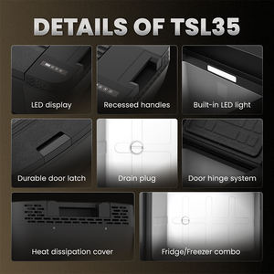 TSL35 Alpicool DC Compresseur Réfrigérateur 12v 24v Voiture Réfrigérateur Congélateur 35l Voiture Mini Réfrigérateur Portable Refroidisseur Électrique pour Voiture <span class=keywords><strong>tesla</strong></span> - Product Image 3