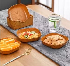 Plateau de maison en bois japonais pour collations et desserts Mille fruits noix légumes pour le stockage de camping - Product Image 2