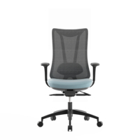 Chaise de bureau ergonomique pivotante blanche en maille synthétique à dossier moyen pour la maison et le bureau – Vente en gros à prix réduit