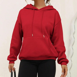 Cotton Polyester Made Pullover Autumn Casual Streetwear <b>Women</b> <b>Hoodies</b> Custom Logo <b>Long</b> Sleeve Pullover High Quality <b>Hoodies</b> - Product Image 3