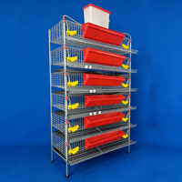 LZHQC-6A Nouvelle Cage à Cailles Verticale de Type H Galvanisée à Chaud, 6 Niveaux, Système d'Alimentation et d'Abreuvement Compact, Capacité 360