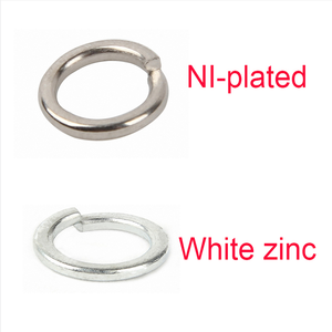 <span class=keywords><strong>Rondelle</strong></span> à ressort ouverte en acier au carbone DIN127 M3 M4 M5 M6 M8 M10, zinguée, nickelée, noire, en acier inoxydable 18-8 - Product Image 3