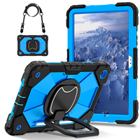 Funda de Silicona para PC con Soporte Giratorio de Cuerpo Completo para Samsung Galaxy Tab A9 Plus de 11 Pulgadas y Tab A11 Plus de 11 con Ranura para Lápiz