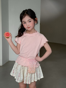 XT2026 Short à volants fleuri pour bébé et jeune enfant fille, design coréen, pour l'été, vente en gros - Product Image 4