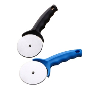Couteau à pizza semi-circulaire pliable en acier inoxydable, grand couteau à trancher multifonctionnel, outils de pâtisserie - Product Image 3