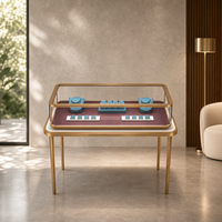 Vitrine de présentation de bijoux en verre éclairée par LED, comptoir en acier inoxydable pour bijouterie, vente en gros