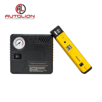 Démarreur de saut portable 12V 16800mAh, booster de démarrage de voiture, batterie externe avec compresseur d'air, gonfleur de pneus