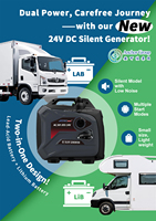 ACTECmax 24V DC Generator 63A Benzin für Cargo E-Bike Flotte Tragbarer Benzin-Generator mit Lithium-Batterie-Ladefunktion