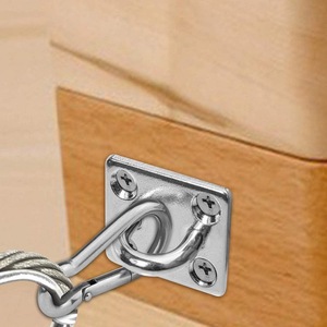 Hf Stainless Steel Square Door Buckle 304 Marine Lift Ring For <b>Yacht</b> Deck Hardware - Product Image 3