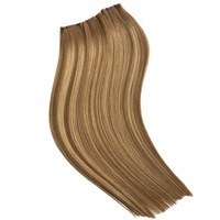 Cheveux humains doublement étirés, qualité supérieure Remy, couleur Balayage # Extensions de cheveux Hankow, toutes les couleurs, teintables, micro-link