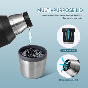 Botella de Agua Aislada al Vacío a Prueba de Fugas de 750 ml, Botella de Acero Inoxidable 304 de Doble Pared con Tapa Abatible y Libre de BPA - Product Image 6