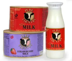 Customized milk bottle packing label printing