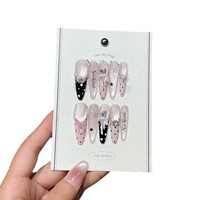 Autocollant Chrome Hearts en forme de croix, effet œil de chat, rose clair, avec strass, finition brillante et scintillante, style français