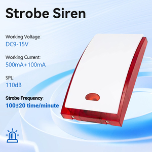 Sirena Stroboscopica Rossa Traslucida in ABS ad Alto Volume per Sistema di Allarme Antintrusione Magazzino - Acquisto all'Ingrosso - Product Image 2