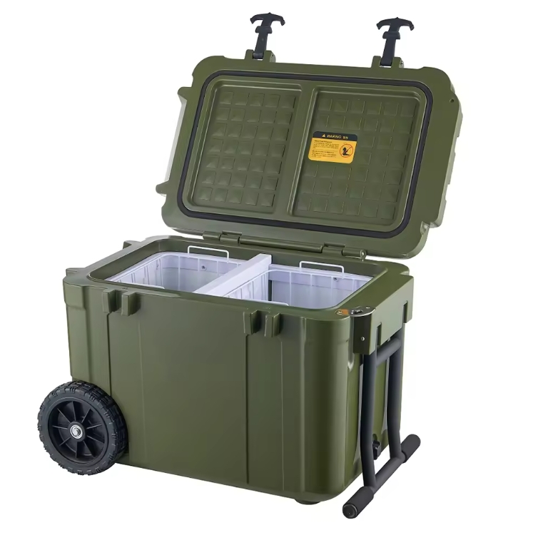 2025 New Arrival KBKS 45L 12V 24V Compressor Type Car 12V Fridge Freezer caravan Fridge Rv Refrigerator With Durable Wheels