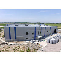 Entrepôt préfabriqué 40x60m de hangar de structure métallique bâtiment industriel écologique en métal à assemblage rapide de hall de stockage