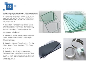 Dureté 9H personnalisée IK08 Ruban 3M résistant aux chocs Serrures intelligentes rapides pour couvercle en verre trempé aluminosilicate solide personnalisé - Product Image 5