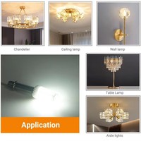 Bombillas LED G9 ETL/FCC OEM/ODM, Bombilla LED G9 sin parpadeo, Bombilla LED G9 de 4W tipo maíz, 110v-130v para lámparas colgantes