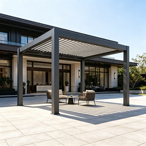 RKOVE 3x4m 4x5m Custom Motorized Aluminum Louvered Pergola for Garden Patio - Product Image 2