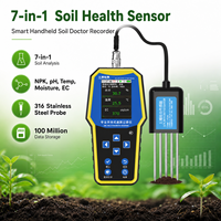 Terminal de suivi portable haute précision 7-en-1 pour l'agriculture intelligente : Enregistreur de données de sol IoT intelligent, mesureur NPK, pH et EC (vente en gros)