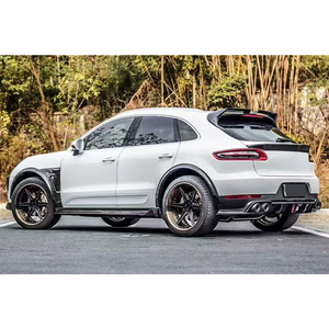 Kit carrosserie complet en fibre de carbone pour Porsche Macan : Lame avant, jupes latérales, extensions d'ailes, diffuseur arrière, spoiler – Pièces de modification extérieures pour voiture de sport - Product Image 6