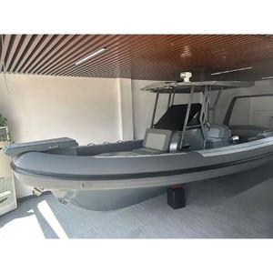 <span class=keywords><strong>Bateau</strong></span> semi-rigide Reachsea Hypalon RHIB pour 16 personnes, 860 cm, console de luxe, OEM ODM, couleur grise, pour le sauvetage - Product Image 1