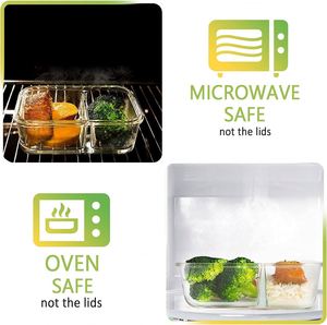 Top Seller 2025 Glass Microwave <b>Lunch</b> Box <b>Set</b> with Pressed Technology Leak-Proof & Freezer Safe for Wholesale - Product Image 4
