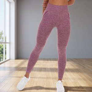 Women Mid Waist Push Up Fitness Leggings <b>Warm</b> Fleece Running Gym Yoga <b>Tights</b> Breathable Bamboo Fiber - Product Image 3