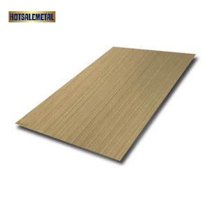 Chapa Metálica Decorativa Revestida Colorida em Aço Inoxidável Polido com Acabamento Cromado Ss304 Cor Champanhe - Product Image 6