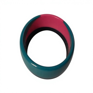 Fancy High Quality Geometric <b>Acrylic</b> Bangles Bracelet Multicolor Resin Fashion Trendy Stylish Design Unisex Jewelry Party Woman - Product Image 5