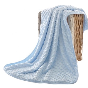 Reversible Super <strong>Plush</strong> Minky Dot Baby <strong>Blanket</strong> Double Layer Newborn Crib Bed Throw Security <strong>Blanket</strong> - Product Image 3