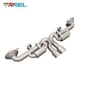 Système d'échappement cat-back à soupapes de style course en titane pour 992 GT3RS 4.0L - Product Image 2