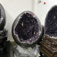 Groupe de géodes d'améthyste naturelle, spécimen minéral, cristal de collection d'art européen pour la décoration intérieure, approvisionnement direct usine