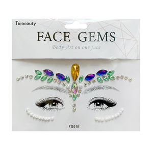 Custom Eyeblow <b>Gems</b> Tattoo Sticker Sexy Face <b>Makeup</b> Waterpro of Rhinestone Girls Women Colorful Face Fake Temporary Tattoo - Product Image 4