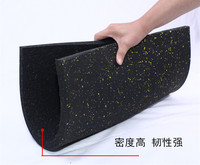 Tapis de sol en caoutchouc, équipement de gymnastique, coussin d'isolation phonique, tapis d'absorption des chocs, haltères, sol antichocs, commercial, non