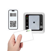 Prix de gros 1D 2D QR NFC RFID 13.56MHz lecteur de carte USB Wiegand RS485 Interface intégré monté QR RFID lecteur de carte