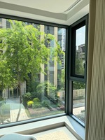 Ventanas Abatibles y Giratorias, Plegables Horizontalmente, con Rotura de Puente Térmico, Vidrio Low-E, Aleación de Aluminio Ultrafina