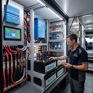 Batterie LiFePO4 25,6V 200Ah 5120Wh la plus vendue pour le stockage d'énergie photovoltaïque domestique en Afrique, 6000+ cycles profonds, BMS intelligent - Product Image 4
