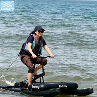 Vélo aquatique SUP long à ponton pour une personne, cadre en aluminium avec tapis flottant avant, faible résistance pour rivière, portable, de Chine, Lumark