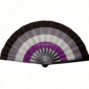 Abanico de Kung Fu de Tela de 33 cm, Impresión Personalizada a una Cara, Abanico Chino Plegable Grande - Product Image 3