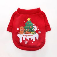 Sweat-shirt de Noël pour chien en gros – Adorable chemise imprimée pour chiot, vêtements de Noël doux pour petits chiens (Teddy, Bichon, Pomeranian)