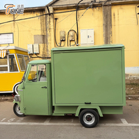Tricycle Électrique Piaggio Ape Vert Avocat pour Vente de Boissons et Événements Extérieurs - Prix Direct Usine