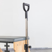 Chaise Wunda en chêne durable et stable, haute sécurité, avec revêtement en cuir PU, pour la maison et les salles de sport professionnelles